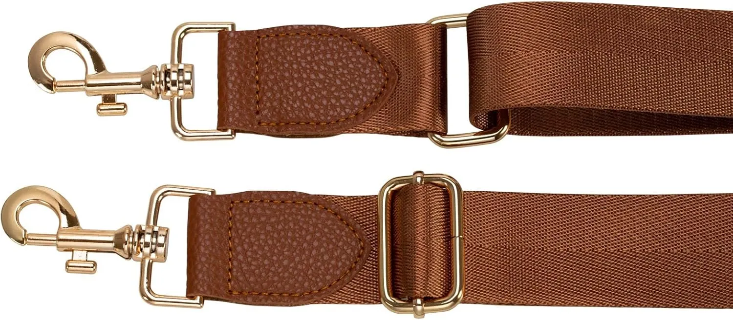 Allzedream Wide Purse Strap Replacement Crossbody Shoulder Bag Adjustable Leather Ends