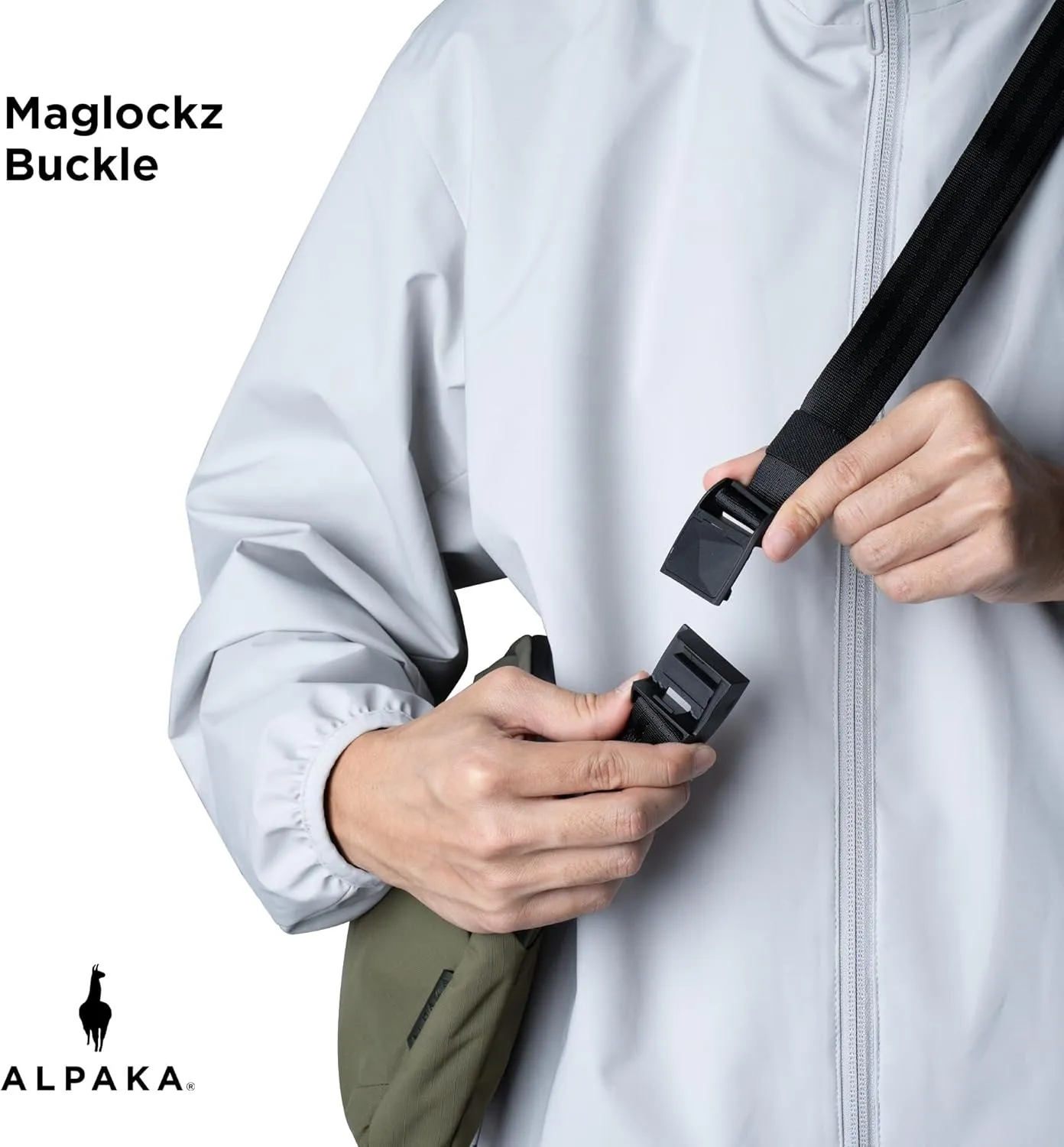 ALPAKA Flight Sling 2L-Crossbody Sling Bag For Men Travel Lightweight,Portable, Packable,with Quick Release Shoulder Strap