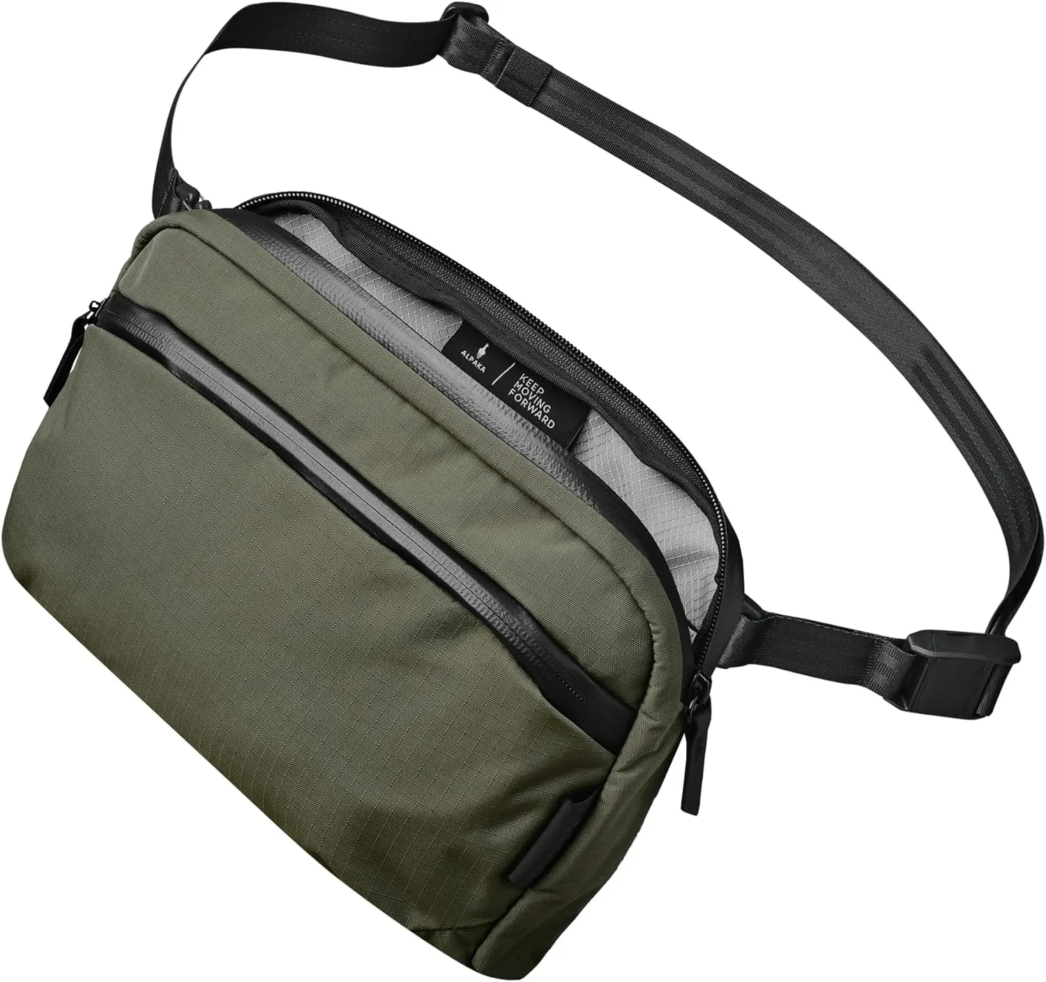 ALPAKA Flight Sling 2L-Crossbody Sling Bag For Men Travel Lightweight,Portable, Packable,with Quick Release Shoulder Strap