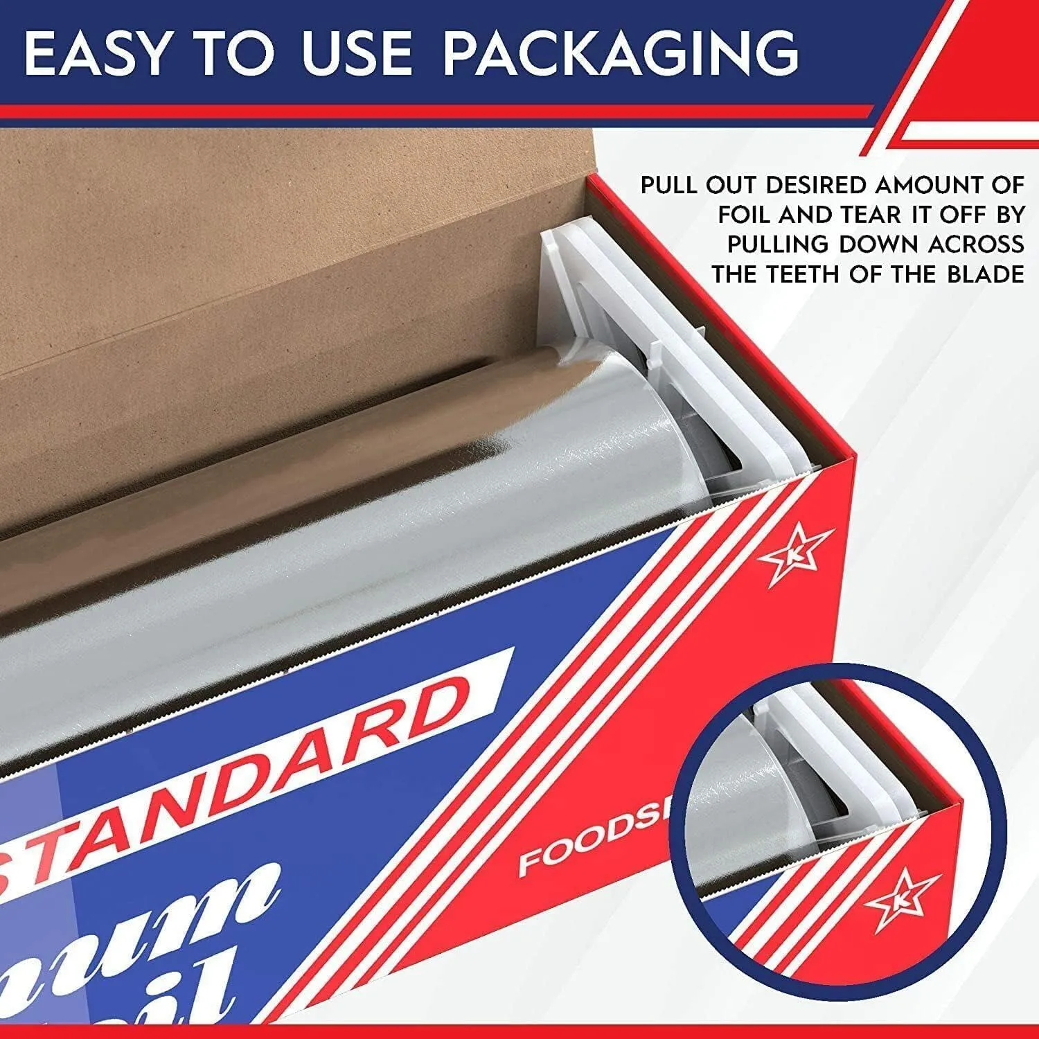 Aluminum Foil 12 Inch Wide, 1000 FT Food Safe Wrap for Cooking, Baking, Grilling, Food Service - Pony Packaging Roll (12"x1000', Standard 6 Count)