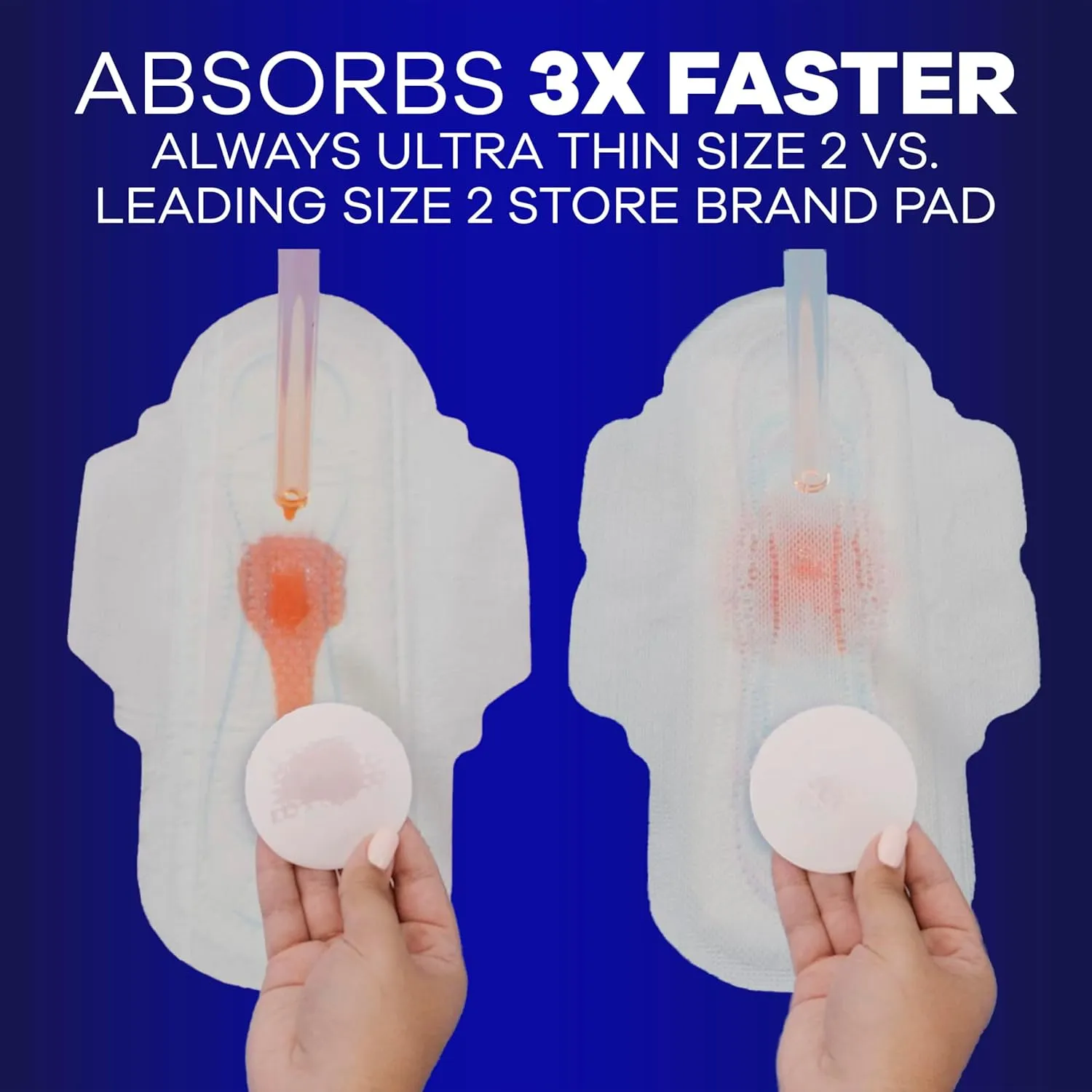 Always Ultra Thin Overnight Pads, Size 5, Extra Heavy Overnight, Unscented, 92 Count