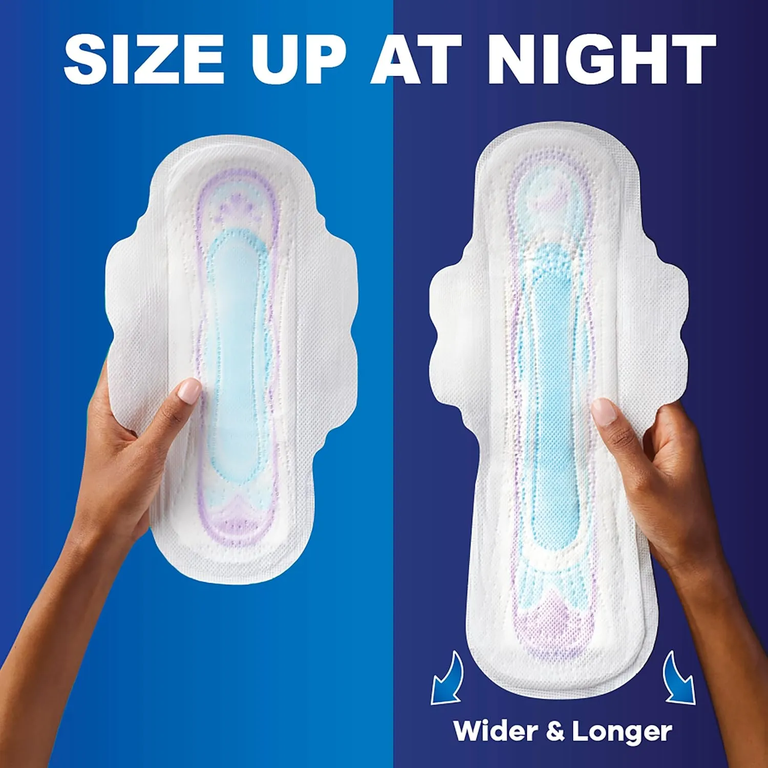 Always Ultra Thin Pads with Flexi-Wings, Size 1, Regular, Unscented, 62 CT