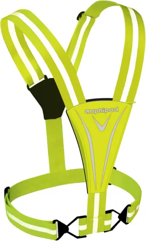 Amphipod Xinglet Sumo Pocket, Minimalist Reflective High Visibility   Large Storage Safety Running Vest for Men & Women