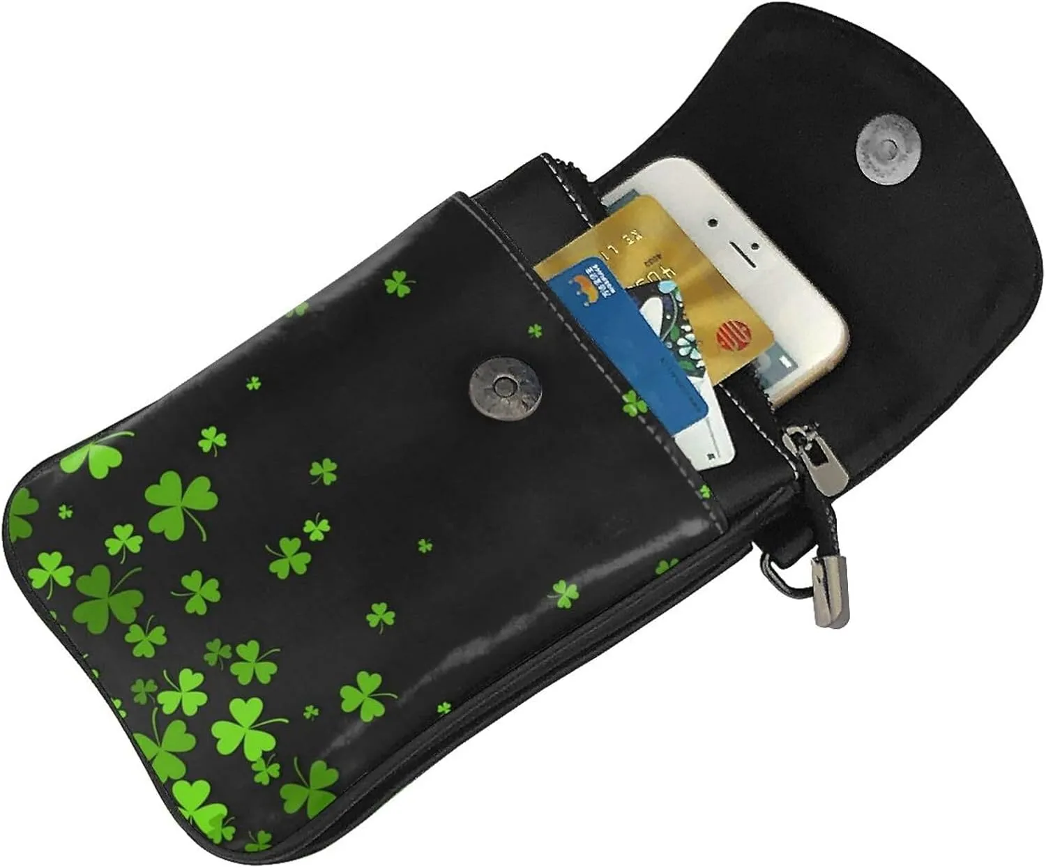 AMRANDOM Leather Small Crossbody Bags for Women Cell Phone Purse Wallet Adjustable Strap