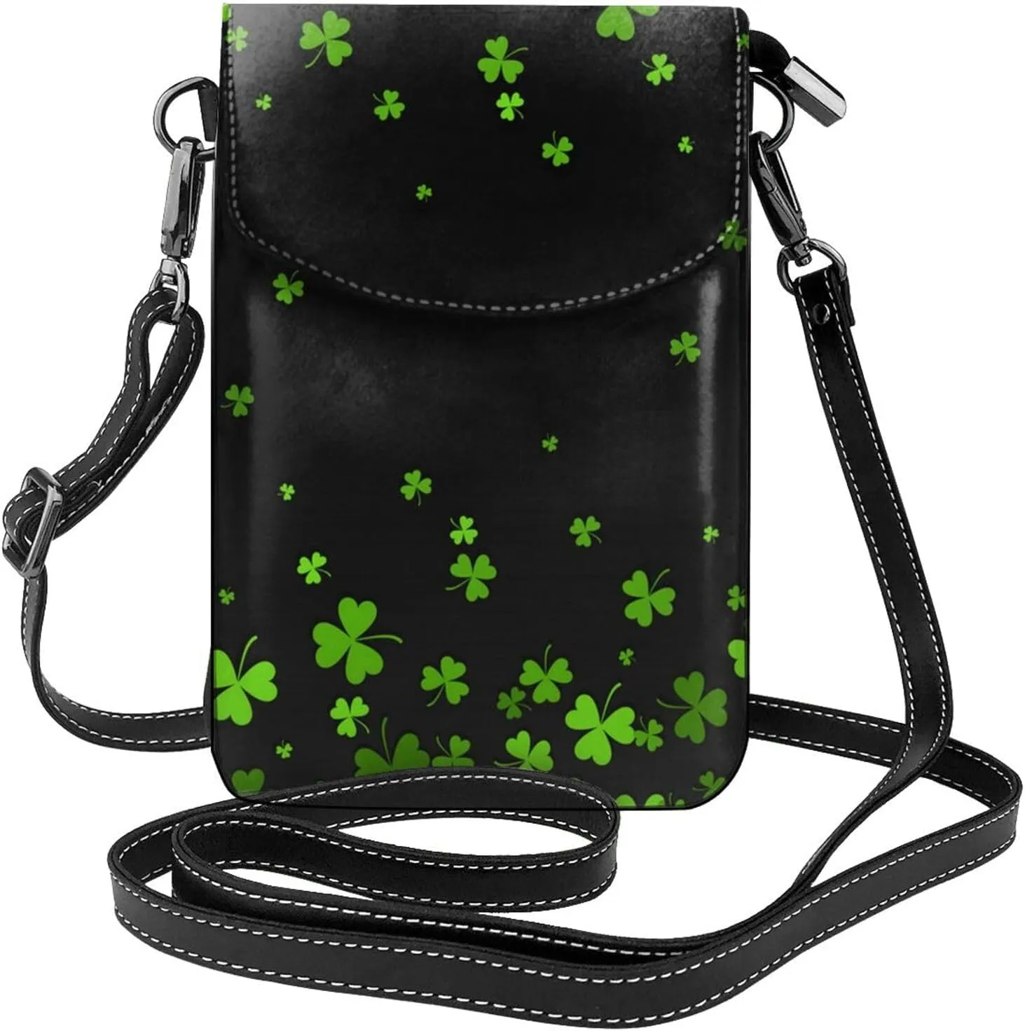 AMRANDOM Leather Small Crossbody Bags for Women Cell Phone Purse Wallet Adjustable Strap