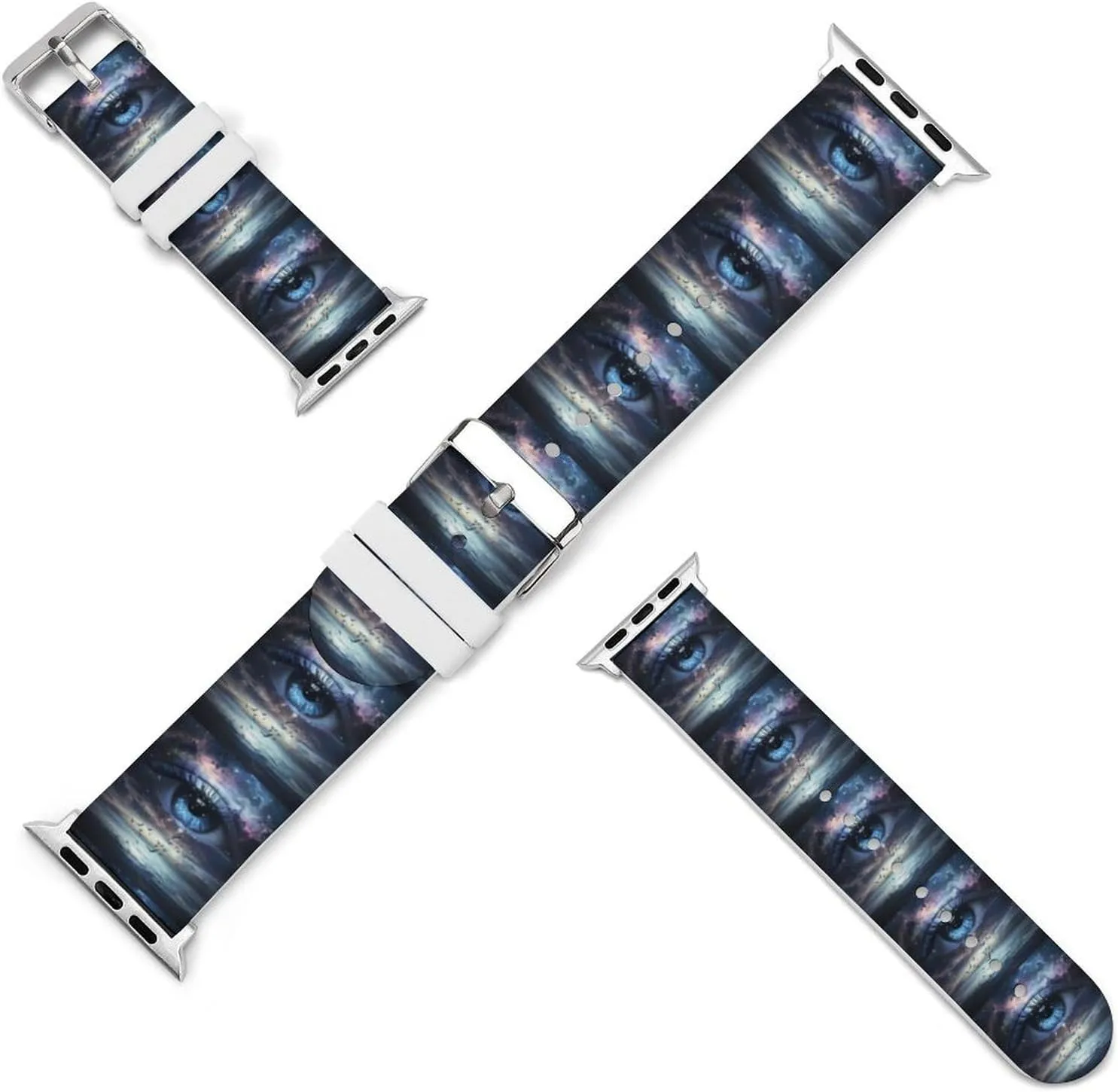Angel Tears Watch Band Silicone Replacement Strap Quick Release Watch Strap Compatible with Apple Watch