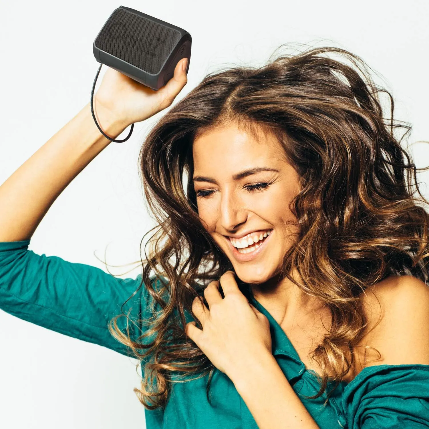 Angle Solo Portable Speaker - IPX5 Water-Resistant 5.0 Bluetooth Speaker with 100Ft Wireless Range and up to 10Hrs Playtime by OontZ (Black)