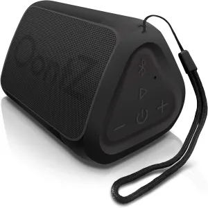 Angle Solo Portable Speaker - IPX5 Water-Resistant 5.0 Bluetooth Speaker with 100Ft Wireless Range and up to 10Hrs Playtime by OontZ (Black)