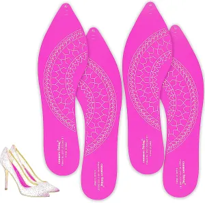 Anti-Sliding Adhesive Film Insert for High Heels, Stick Pad Stop Feet from Sliding Forward in Heels, with Anti-Odor Properties(Pink-2Pair/Pack-40)