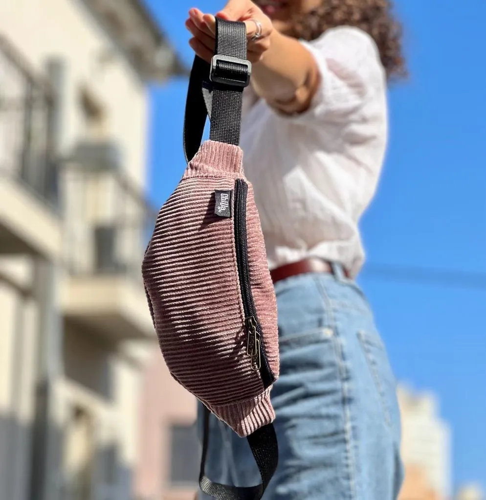 Antique Pink Corduroy 'Ronnie' Fanny Pack
