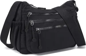 AOCINA Purses for Women Crossbody Bags Ladies Nylon Shoulder Handbag Messenger Bag Trendy Pocketbooks with Multi Pockets
