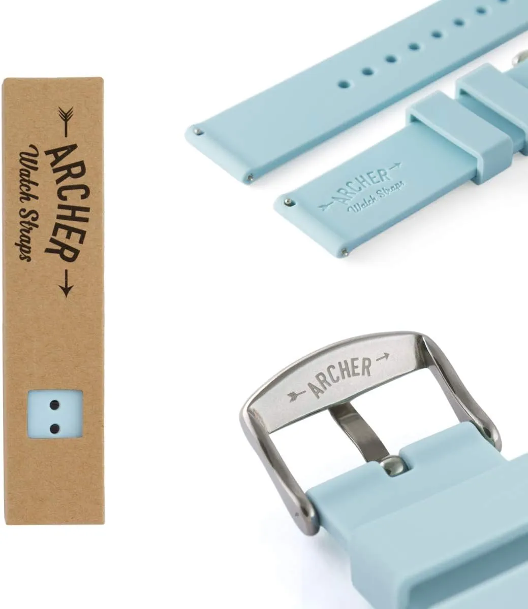Archer Watch Straps - Soft Silicone Quick Release Watch Bands