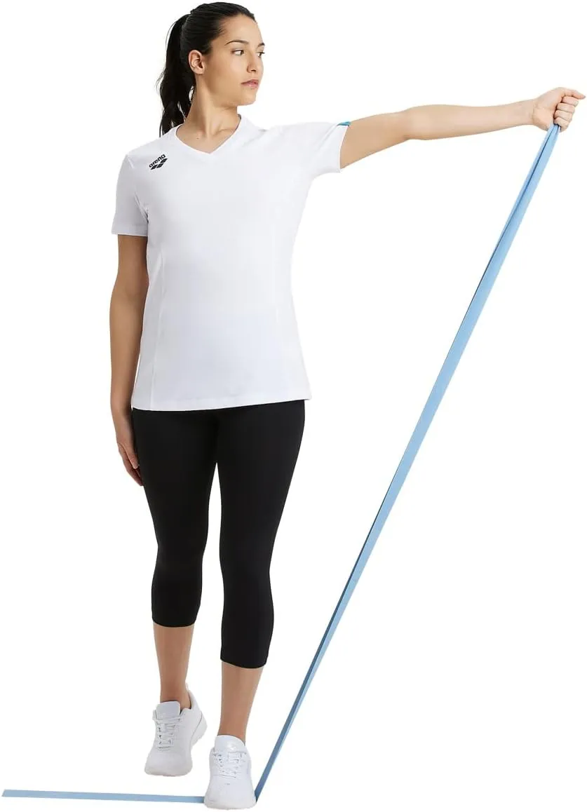 ARENA Team Women's Panel Cotton T-Shirt Short Sleeve V-Neck Active Tee Regular Fit Lightweight Athletic Top Gym Training