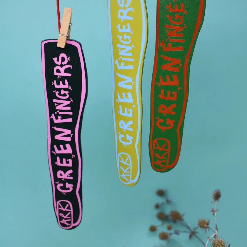 Ark Colour Designs | Green Fingers Bookmark | Green