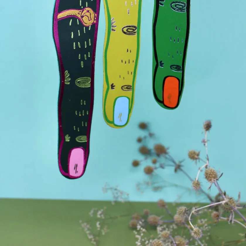 Ark Colour Designs | Green Fingers Bookmark | Green