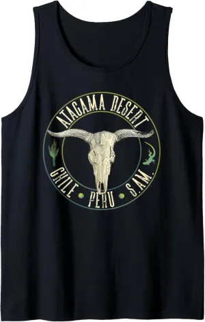 Atacama Cactus Lizard Peru Chile South America Desert Fans Tank Top