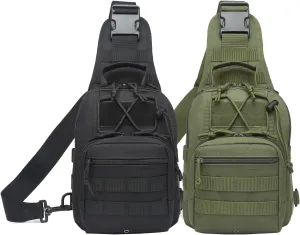 ATBP Small Tactical Sling Backpack Bag for Men Military Shoulder Bag Pack EDC Crossbody Bag for Hiking 7 Liters
