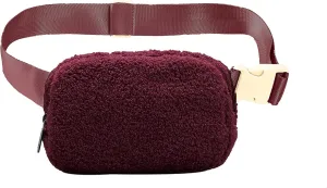 Athletica Everywhere Fleece Belt Bag,Crossbody Bag Fanny Pack for Women,Cute Mini Everywhere Bum Hip Waist Pack,Gold Buckle Dupes
