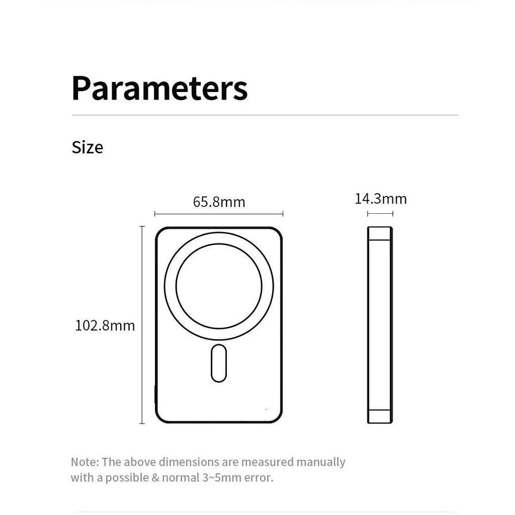 Awei Ultra-Thin Magnetic Wireless Charging 10000mAh / PD20W