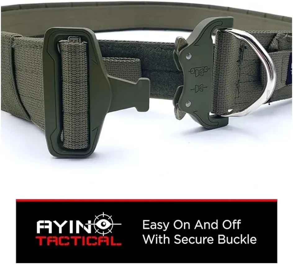 AYIN TACTICAL Quick Release Rigger MOLLE Belt - 1.5 inch Inner & 2 inch Outer Range Tactical Heavy Duty