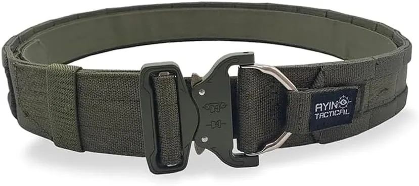 AYIN TACTICAL Quick Release Rigger MOLLE Belt - 1.5 inch Inner & 2 inch Outer Range Tactical Heavy Duty