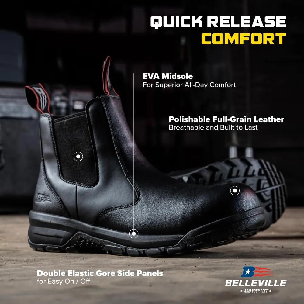 B Belleville Arm Your Feet Men's 6 Inch Spear Point Quick Release Station Boot