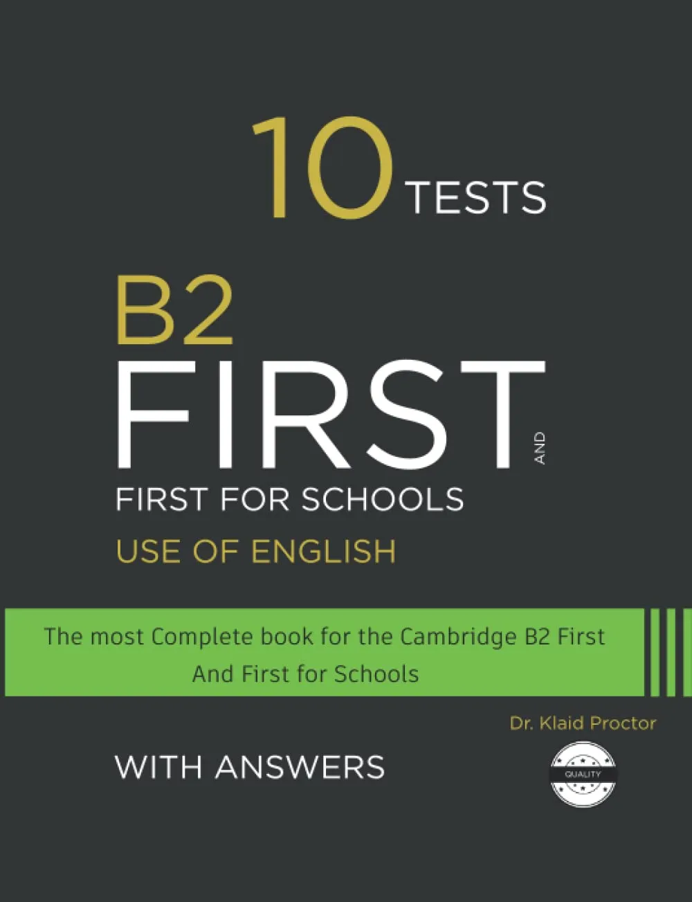 B2 FIRST Use of English: 10 Practice Tests for the Cambridge exam