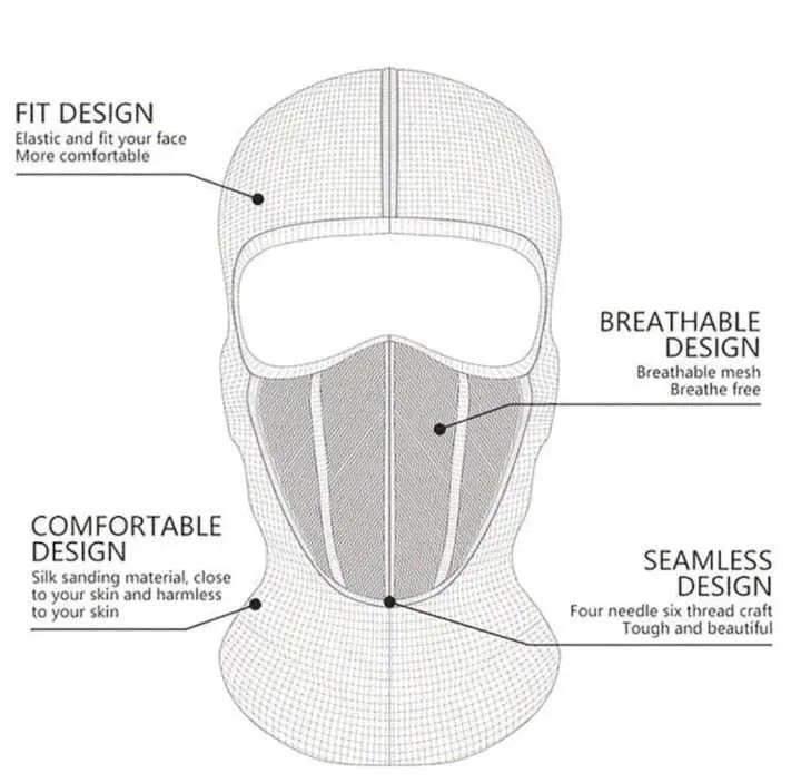 BALACLAVA FULL FACE MASK (Black)