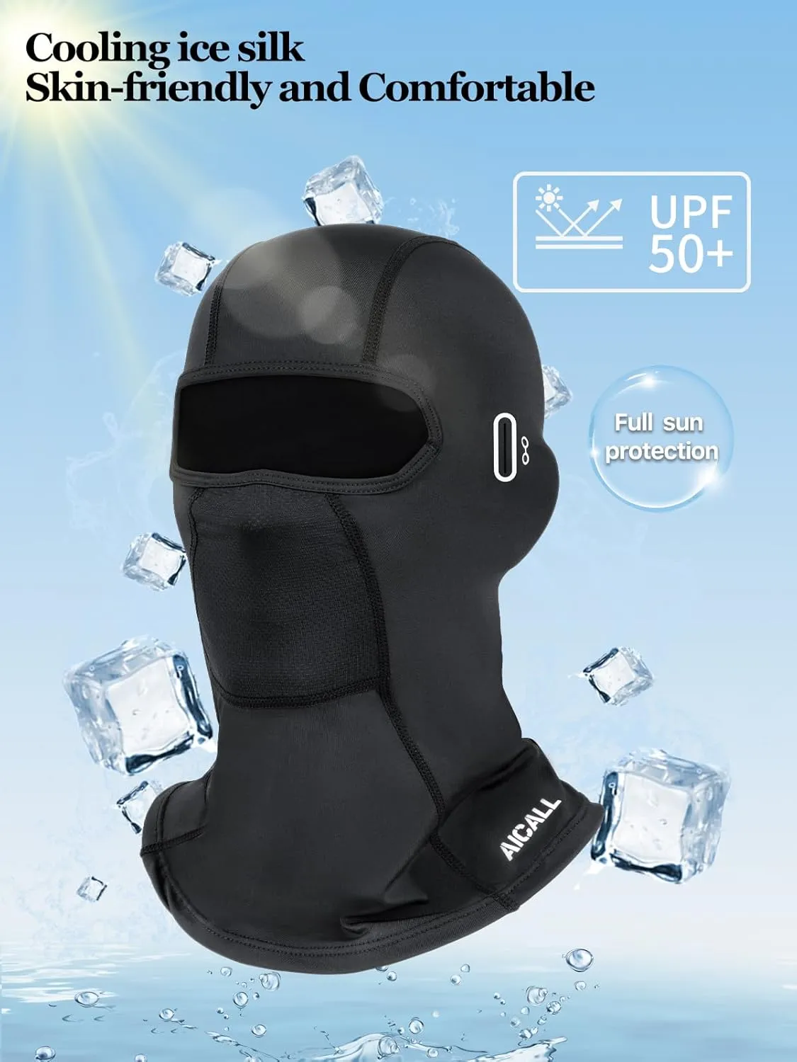 Balaclava Ski Mask Quick Drying Summer Cooling UV Protector Breathable Face Mask Motorcycle Outdoor Gear for Men Women