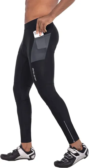 baleaf Men's Cycling Pants 4D Padded Bike Tights Bicycle Biking MTB Long Leggings Pockets UPF 50 