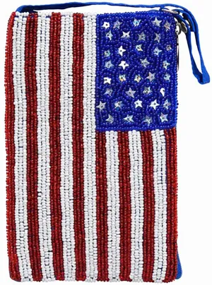 Bamboo Trading Beaded Stars & Stripes Club Bag