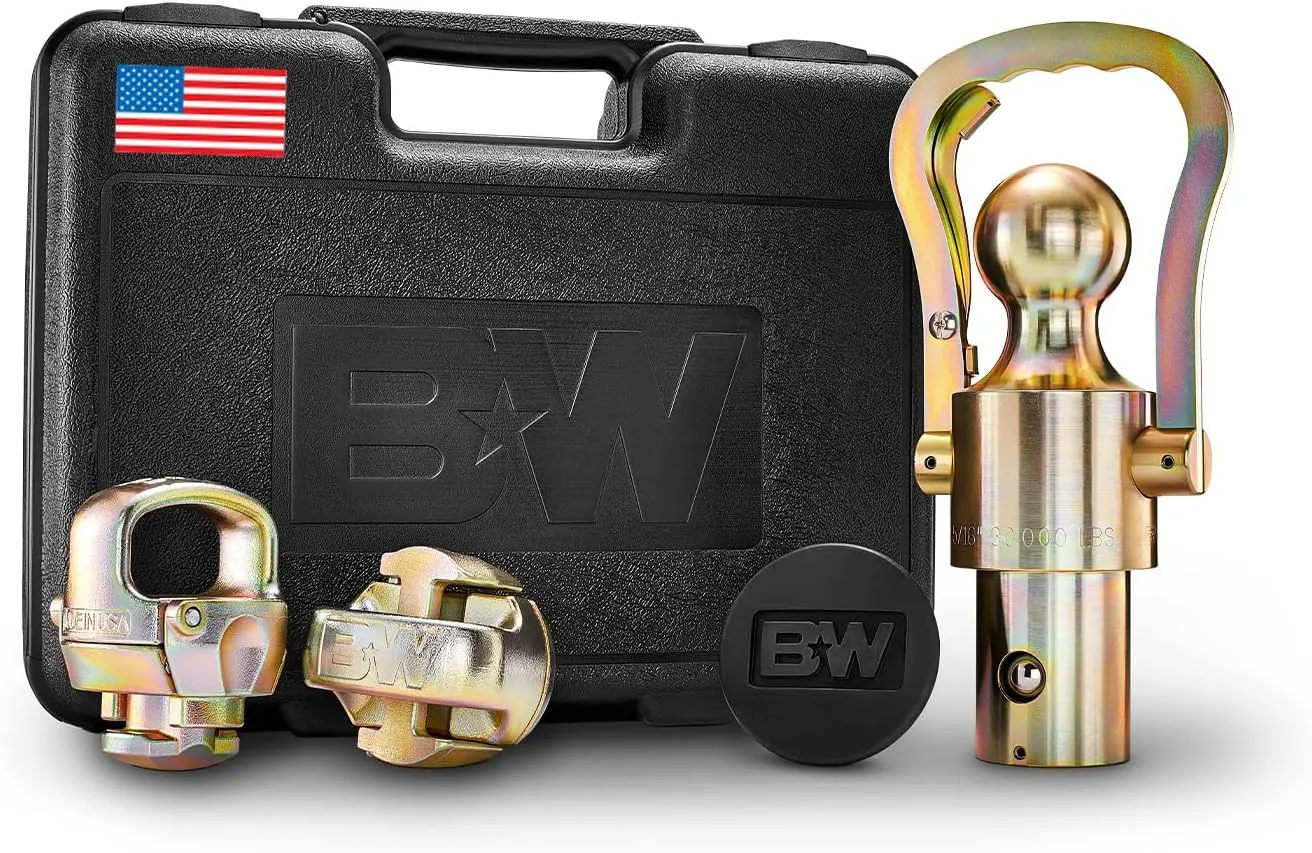 B&W Trailer Hitches American-Made OEM Gooseneck Ball & Safety Chain Kit for Ram - GNXA2062