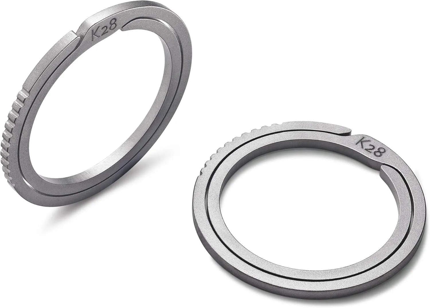 BANG TI Titanium Quick Release Side Pushing Key Rings Labor Saving Bulk Kit