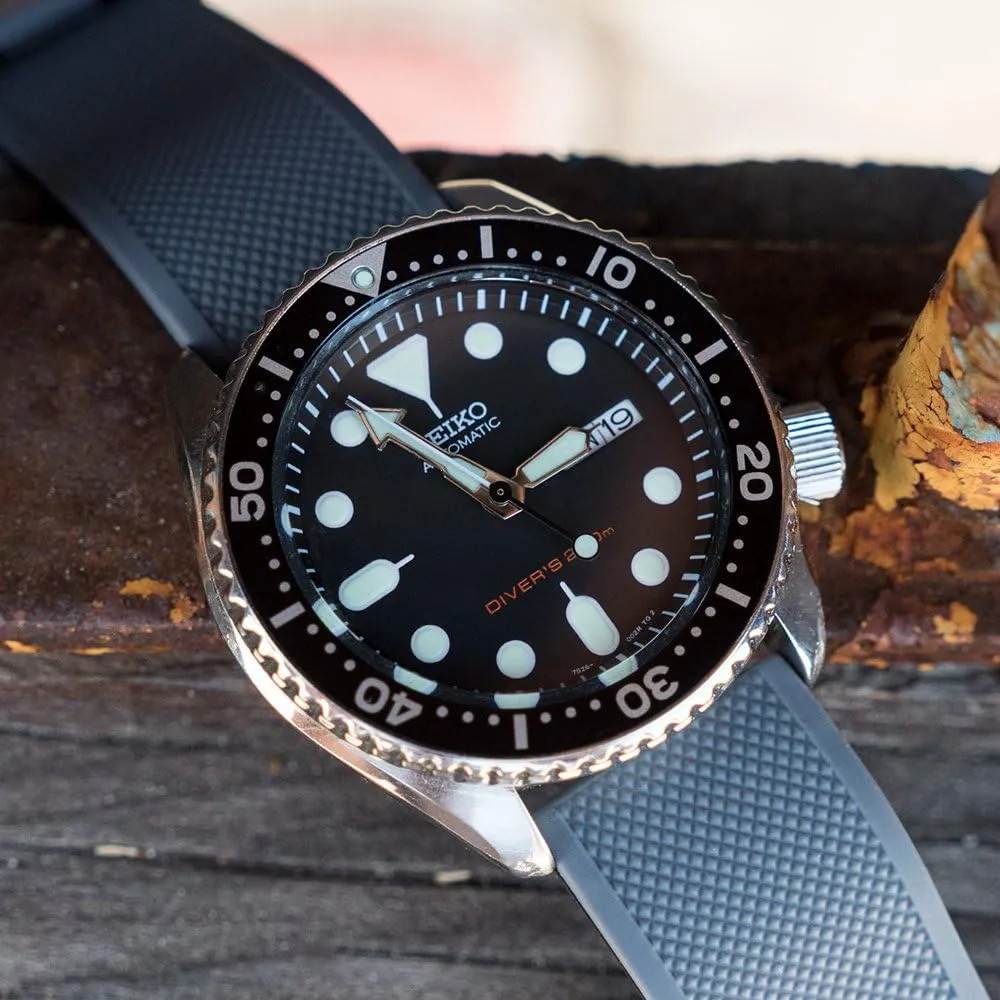 BARTON Elite Silicone Watch Bands - Quick Release - Choose Strap Color & Buckle Color (Stainless Steel, Black PVD or Gunmetal Grey) - 18mm, 20mm, 22mm & 24mm Watch Straps