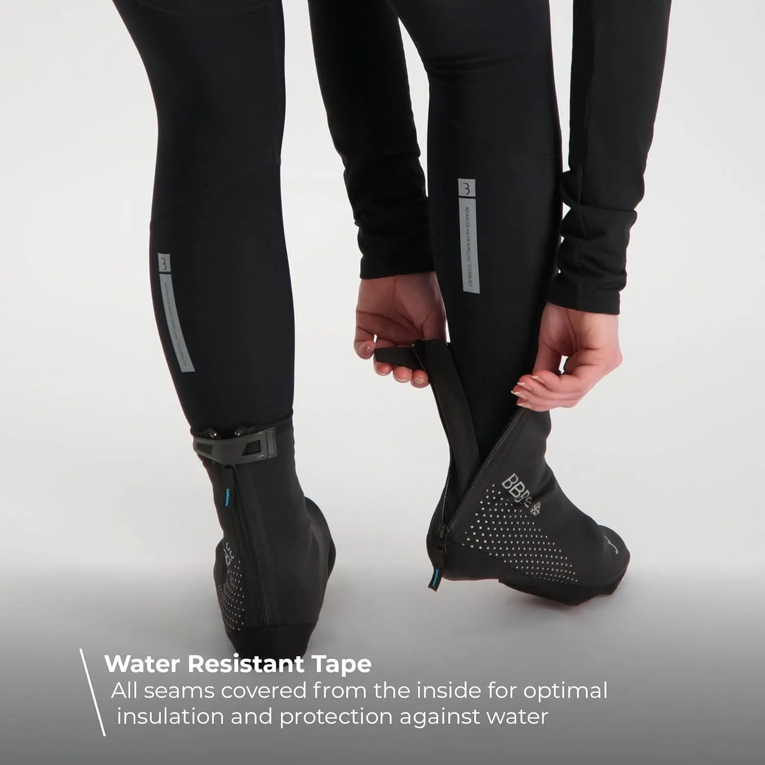 BBB Cycling, Bike Shoe Covers, Easily Adjustable, Cycling Overshoes, Thermals, Men’s Women’s MTB Shoes, Waterproof, Reflective, Freeze, BWS-21