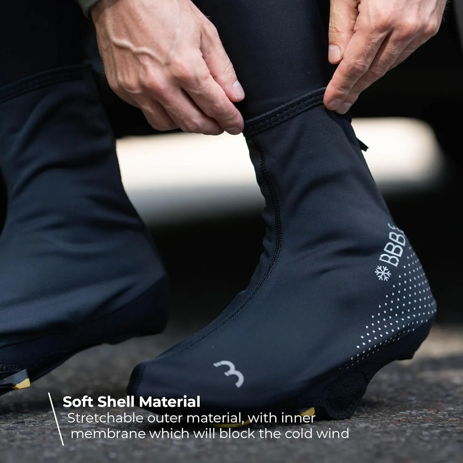 BBB Cycling, Bike Shoe Covers, Easily Adjustable, Cycling Overshoes, Thermals, Men’s Women’s MTB Shoes, Waterproof, Reflective, Freeze, BWS-21