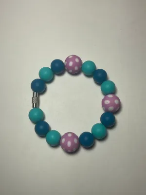 Beaded Charms Purple Dots