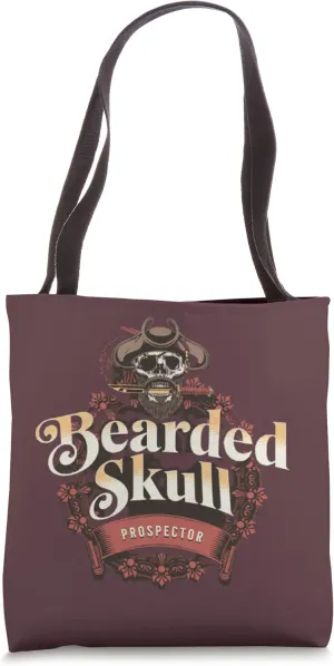 Beards Skulls Funny Prospectors Pirate Hat Tote Bag