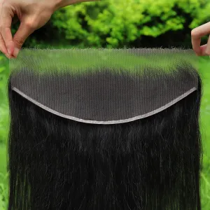 BEEOS 13x4 Skinlike Real HD Lace Frontal Only, 0.10mm Ultra-thin Invisible HD Lace Vivid Clean Pre-plucked Hairline Silky Straight Human Hair Frontal 14 Inch