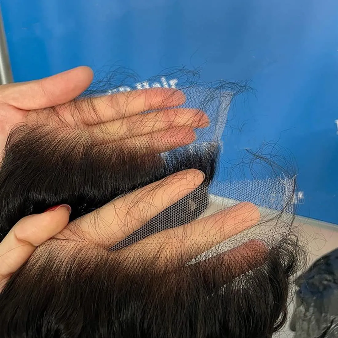 BEEOS 13x4 Skinlike Real HD Lace Frontal Only, Deep Wave 0.10mm Ultra Thin Invisible Lace Human Hair Frontal Pre-plucked Clean Hairline Natural Black Color 16 Inch