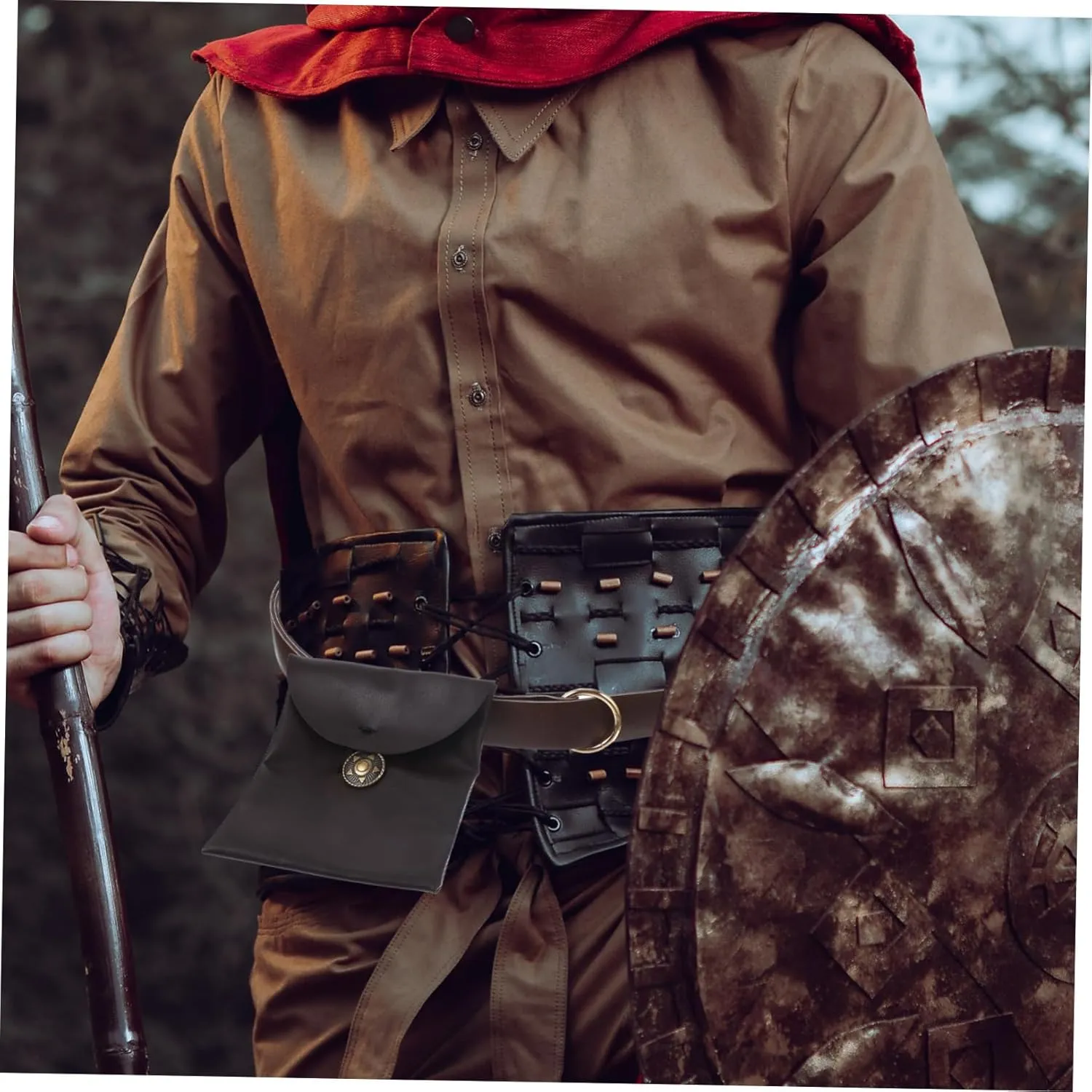 BESPORTBLE Renaissance Costume Prop Portable Waist Bag Medieval Belt Pouch for Travel Fashionable