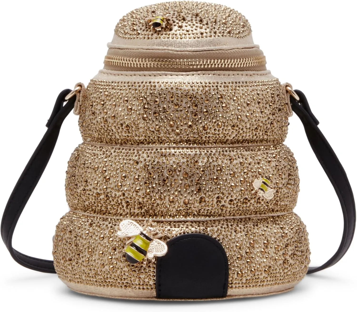 Betsey Johnson Queen Bee Crossbody, Yellow