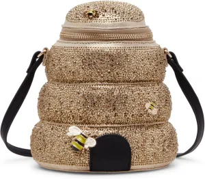 Betsey Johnson Queen Bee Crossbody, Yellow