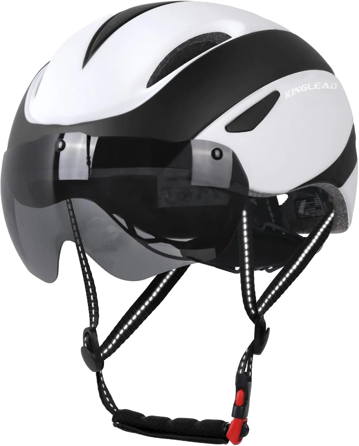 Bike Helmet for Adults Bicycle Helmet with Detachable Magnetic Googles & Adjustable Dial for Mountain Bikes, Road Bikes, Electric Bikes, Scooter