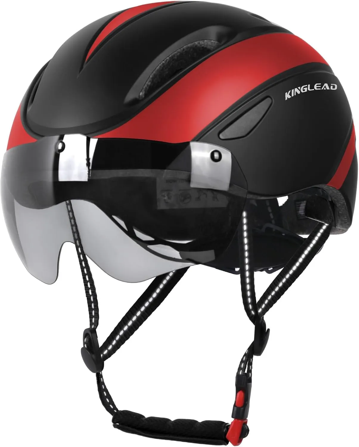 Bike Helmet for Adults Bicycle Helmet with Detachable Magnetic Googles & Adjustable Dial for Mountain Bikes, Road Bikes, Electric Bikes, Scooter