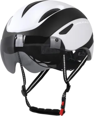 Bike Helmet for Adults Bicycle Helmet with Detachable Magnetic Googles & Adjustable Dial for Mountain Bikes, Road Bikes, Electric Bikes, Scooter