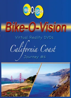 Bike-O-Vision - Virtual Cycling Adventure - California Coast - Perfect for Indoor Cycling and Treadmill Workouts - Cardio Fitness Scenery Video (Fullscreen DVD #4)