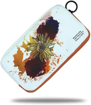 Bike Wallet Essentials Travel Case for Mountain Road Bike Cycling Phone Pouch Card Case (Flower)