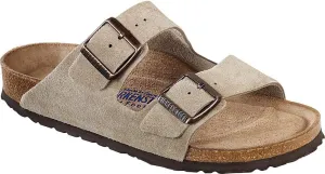 Birkenstock Arizona Soft Footbed - Suede (Unisex) Taupe Suede 38 (US Men's 5-5.5, US Women's 7-7.5) Regular