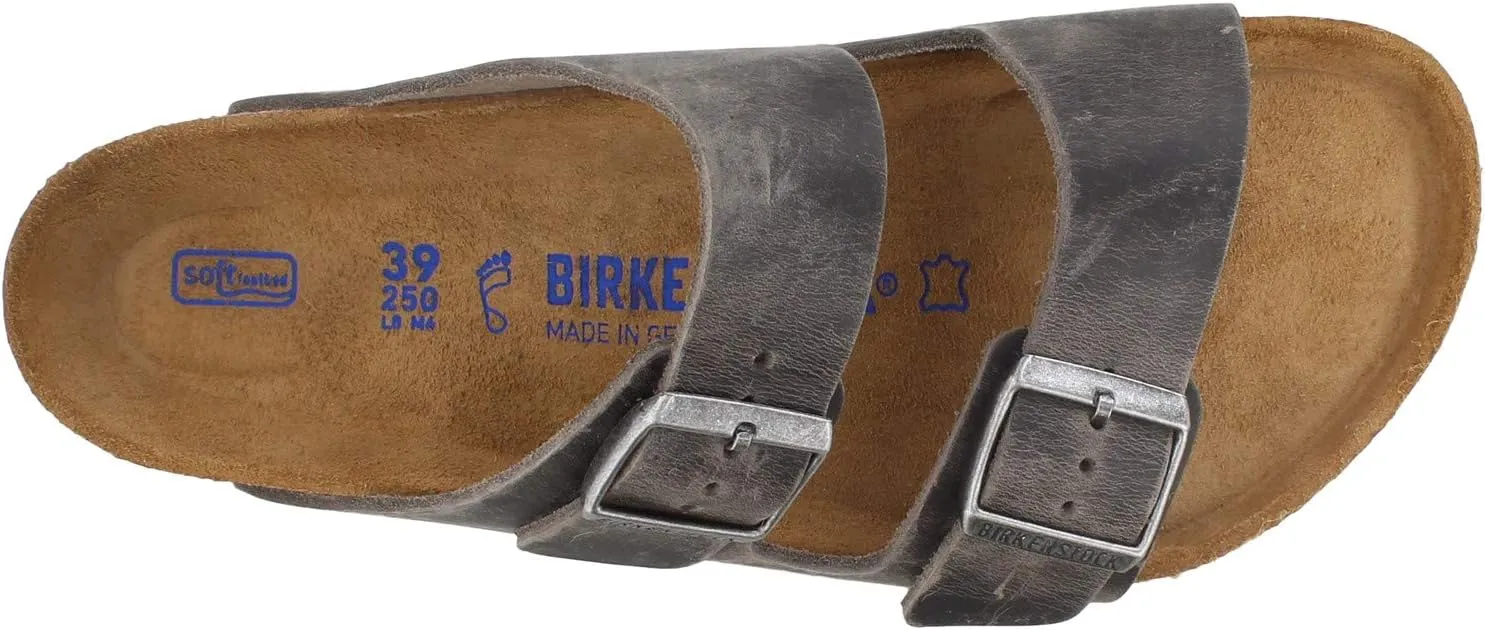 Birkenstock Men's Suede Soft Footbed Arizona Sandal